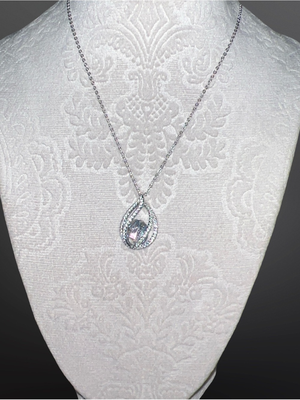 Swarovski Fashion Jewelry Megan Crystal Moonlight Pendant Necklace